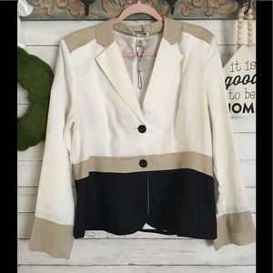 Ladies Linen Blazer Sz 14